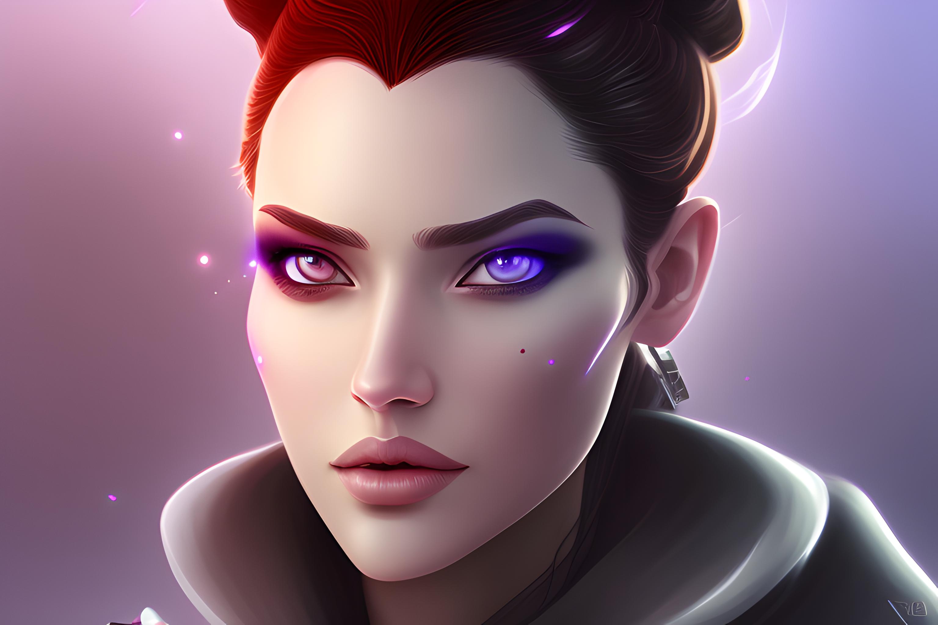 Reyna Agent from valorant with purple eye background | Wallpapers.ai